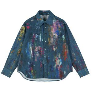 Acne Studios splashed ink and dyed design shirts